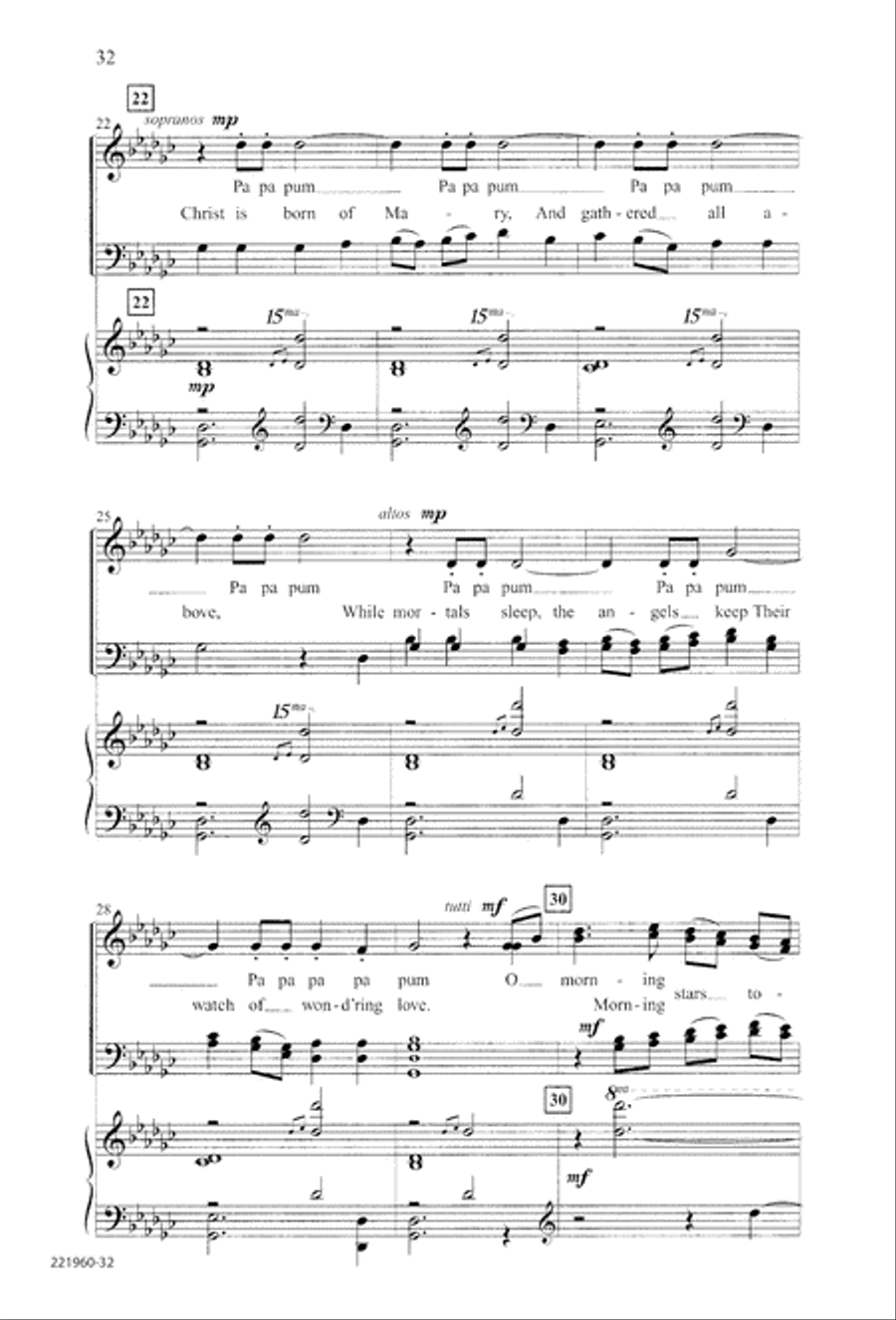 Unto His Own (Digital Download) 4-Part scores gallery preview page 36