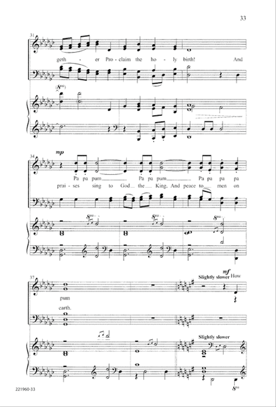 Unto His Own (Digital Download) 4-Part scores gallery preview page 37