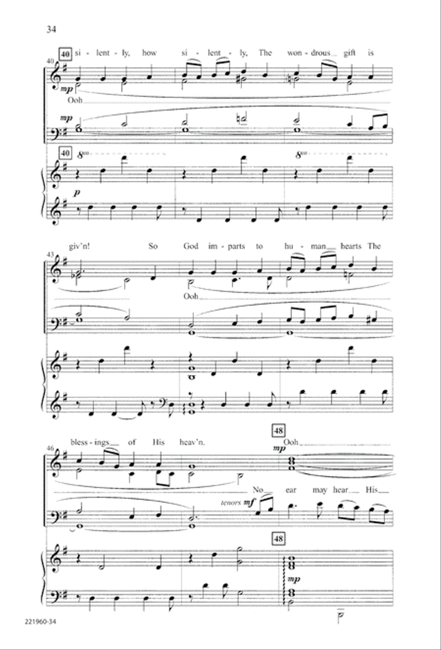 Unto His Own (Digital Download) 4-Part scores gallery preview page 38
