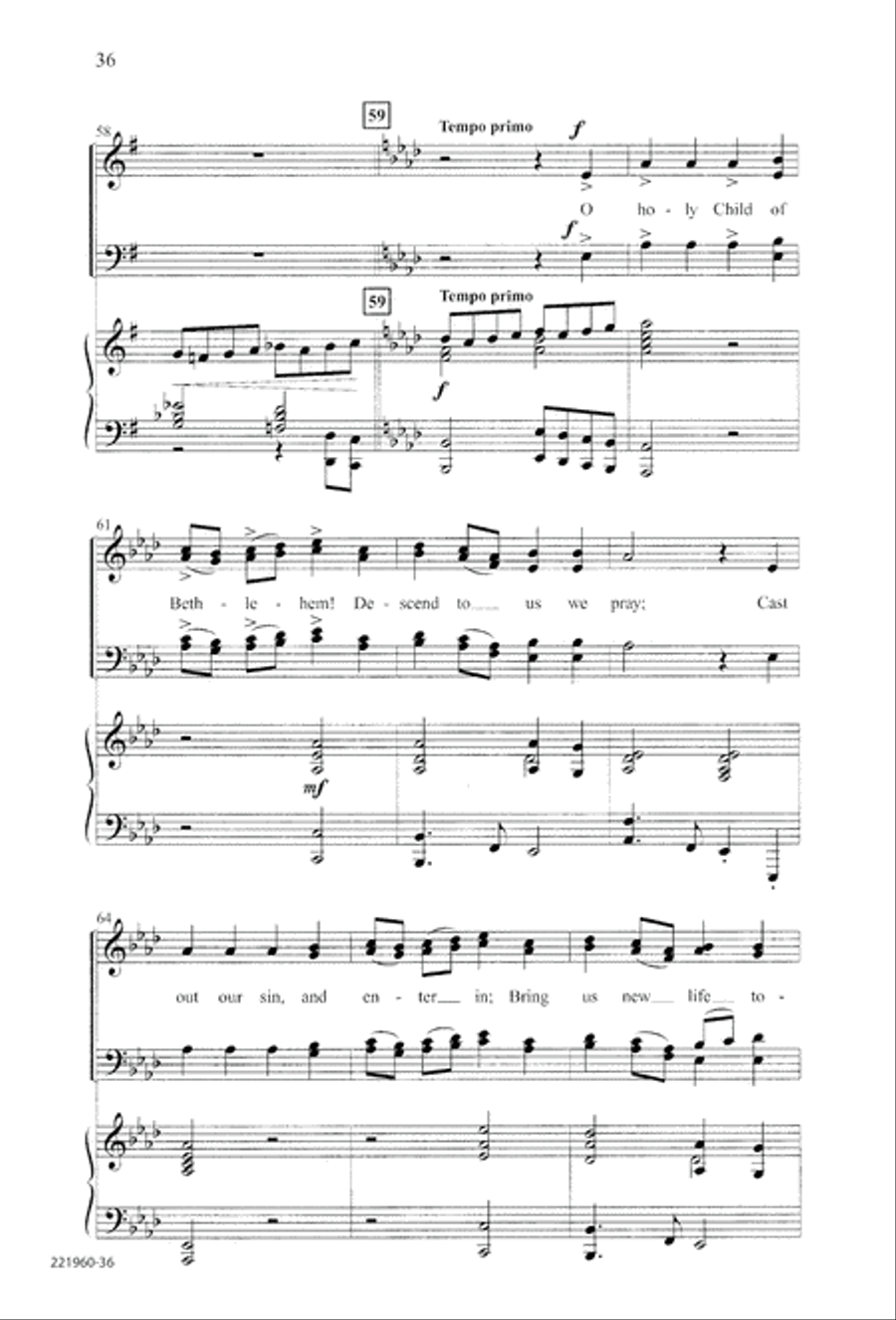 Unto His Own (Digital Download) 4-Part scores gallery preview page 40
