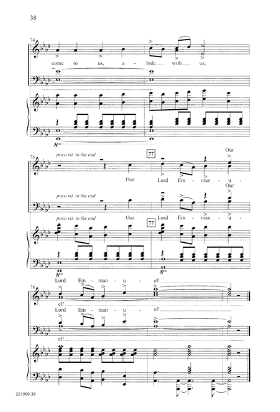 Unto His Own (Digital Download) 4-Part scores gallery preview page 42