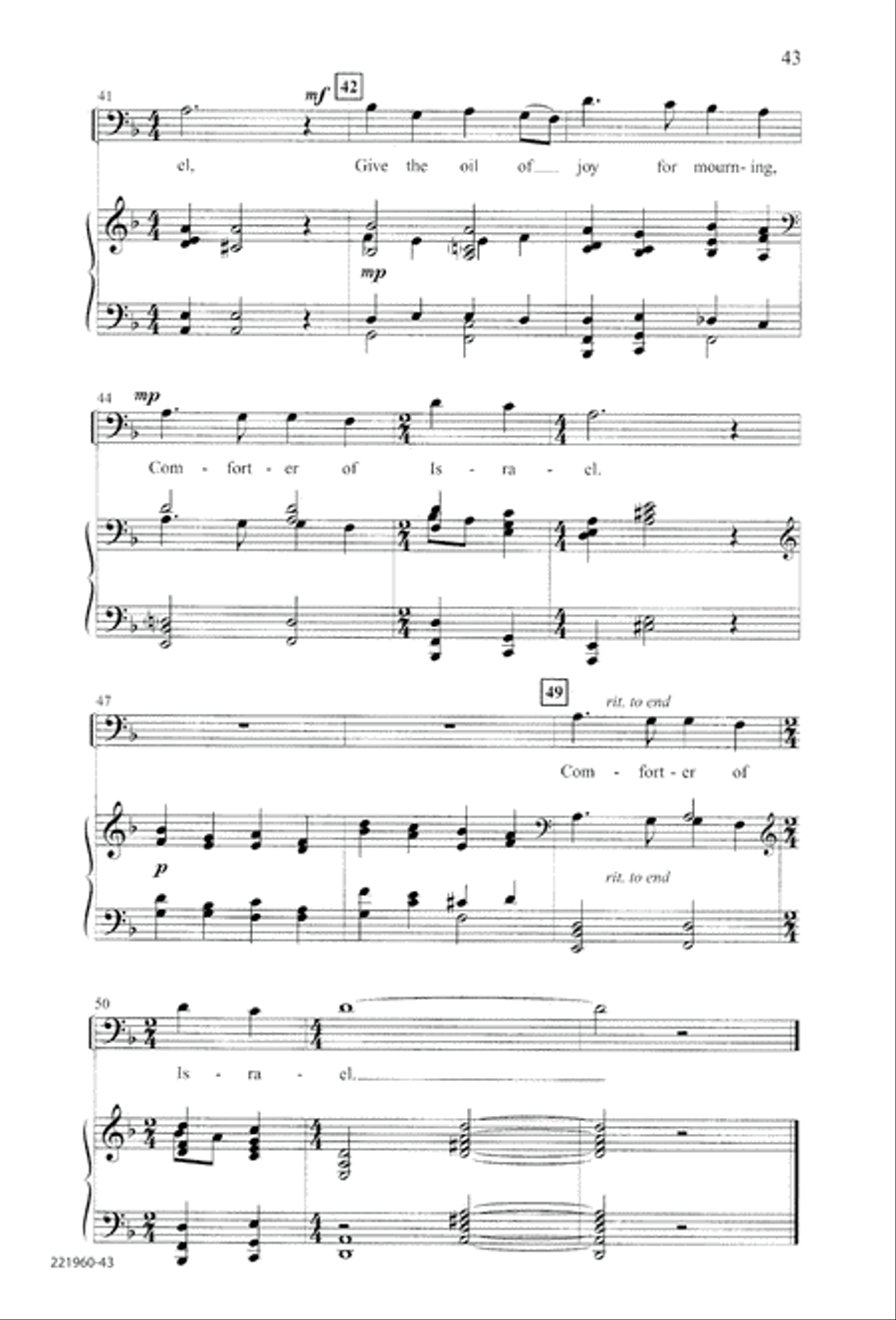 Unto His Own (Digital Download) 4-Part scores gallery preview page 47