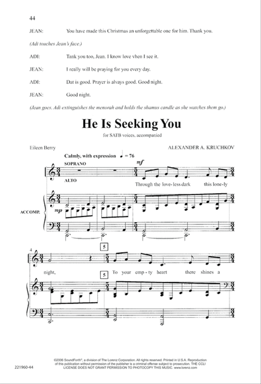 Unto His Own (Digital Download) 4-Part scores gallery preview page 48