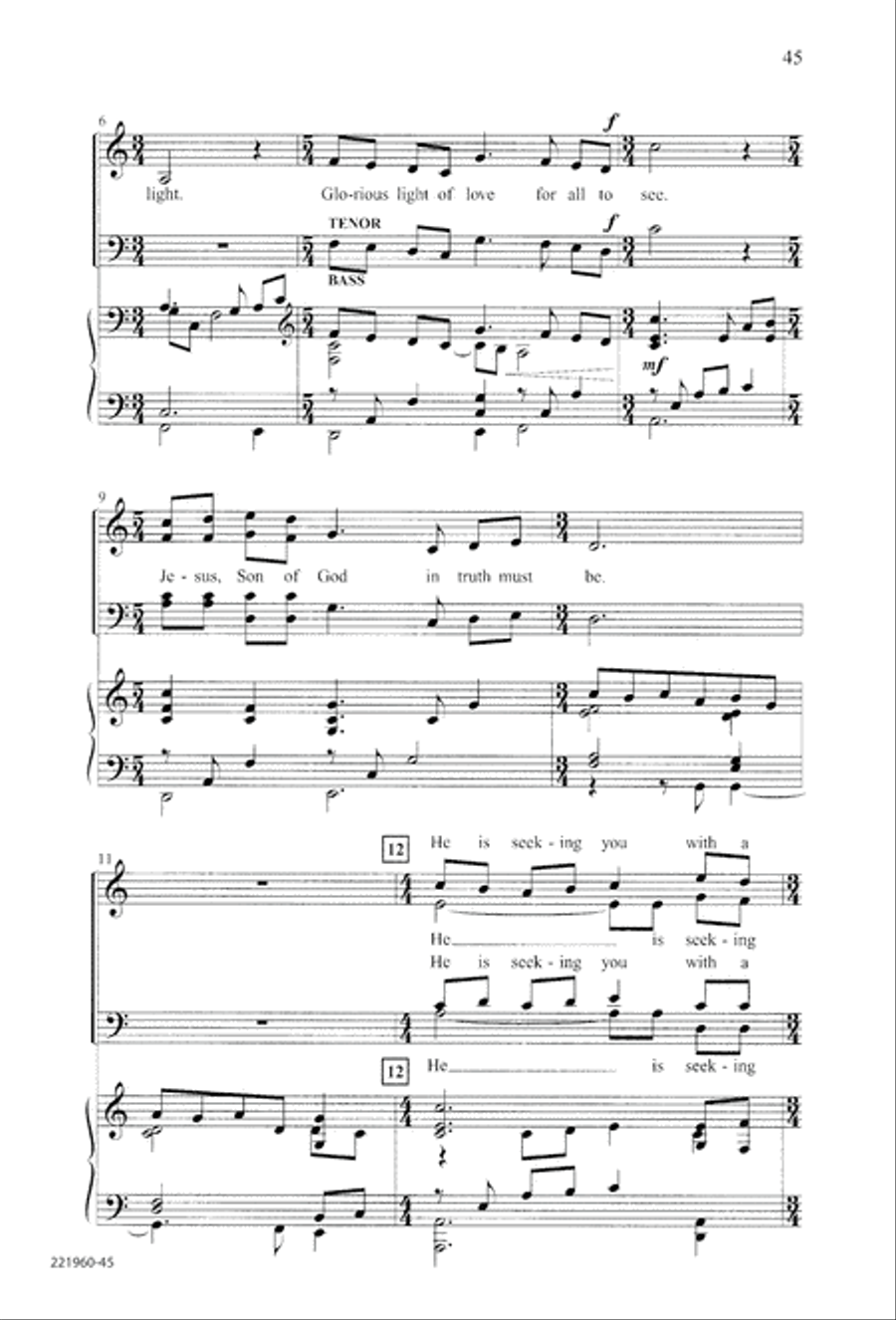 Unto His Own (Digital Download) 4-Part scores gallery preview page 49