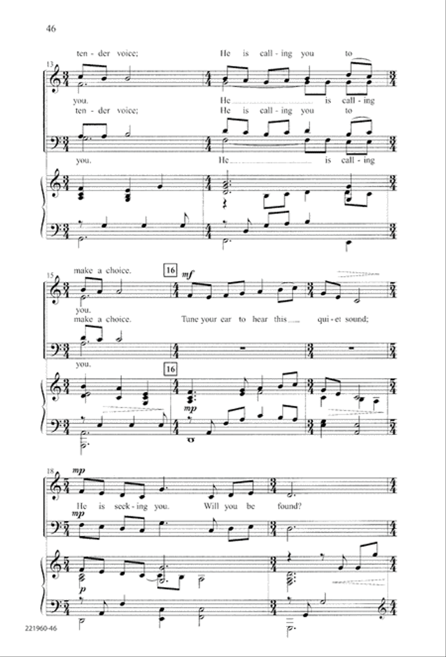 Unto His Own (Digital Download) 4-Part scores gallery preview page 50