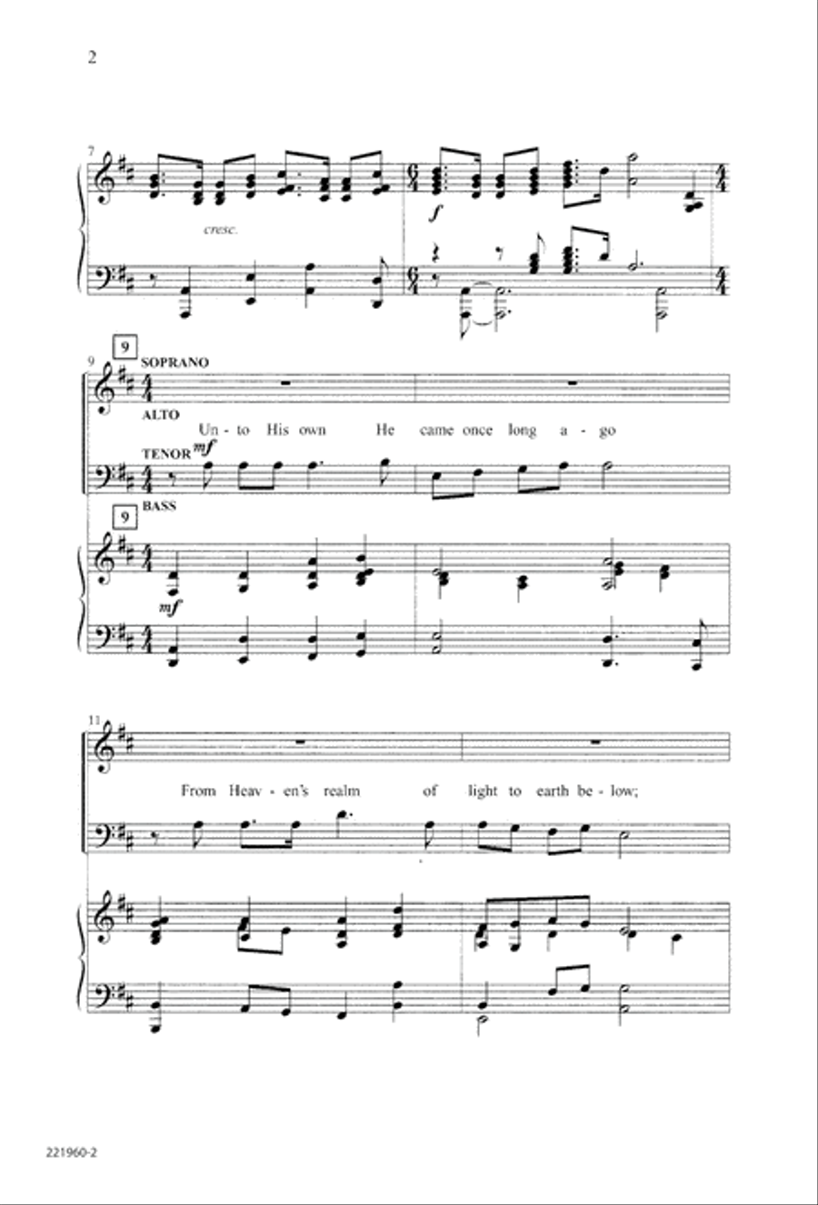 Unto His Own (Digital Download) 4-Part scores gallery preview page 6