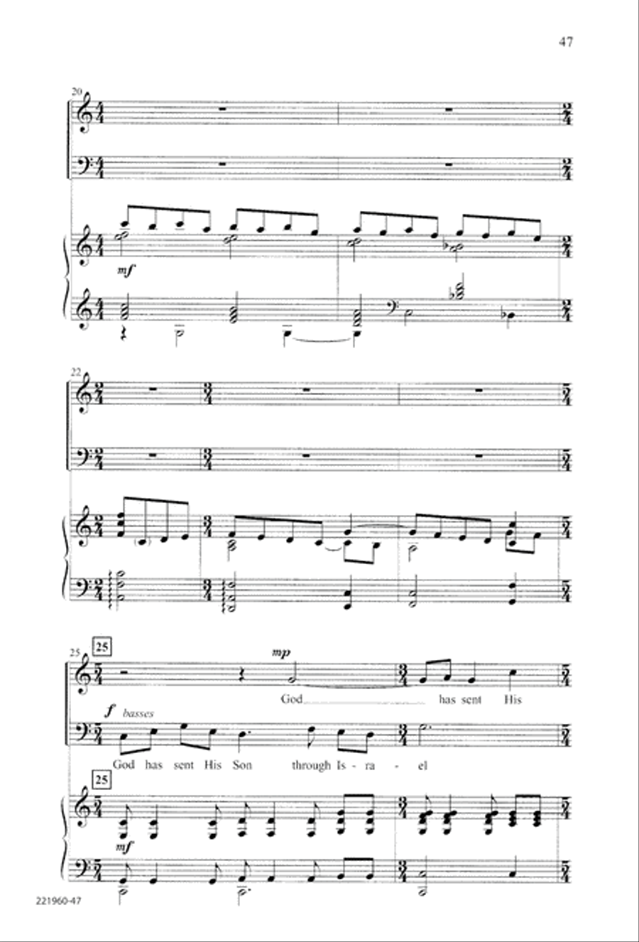 Unto His Own (Digital Download) 4-Part scores gallery preview page 51