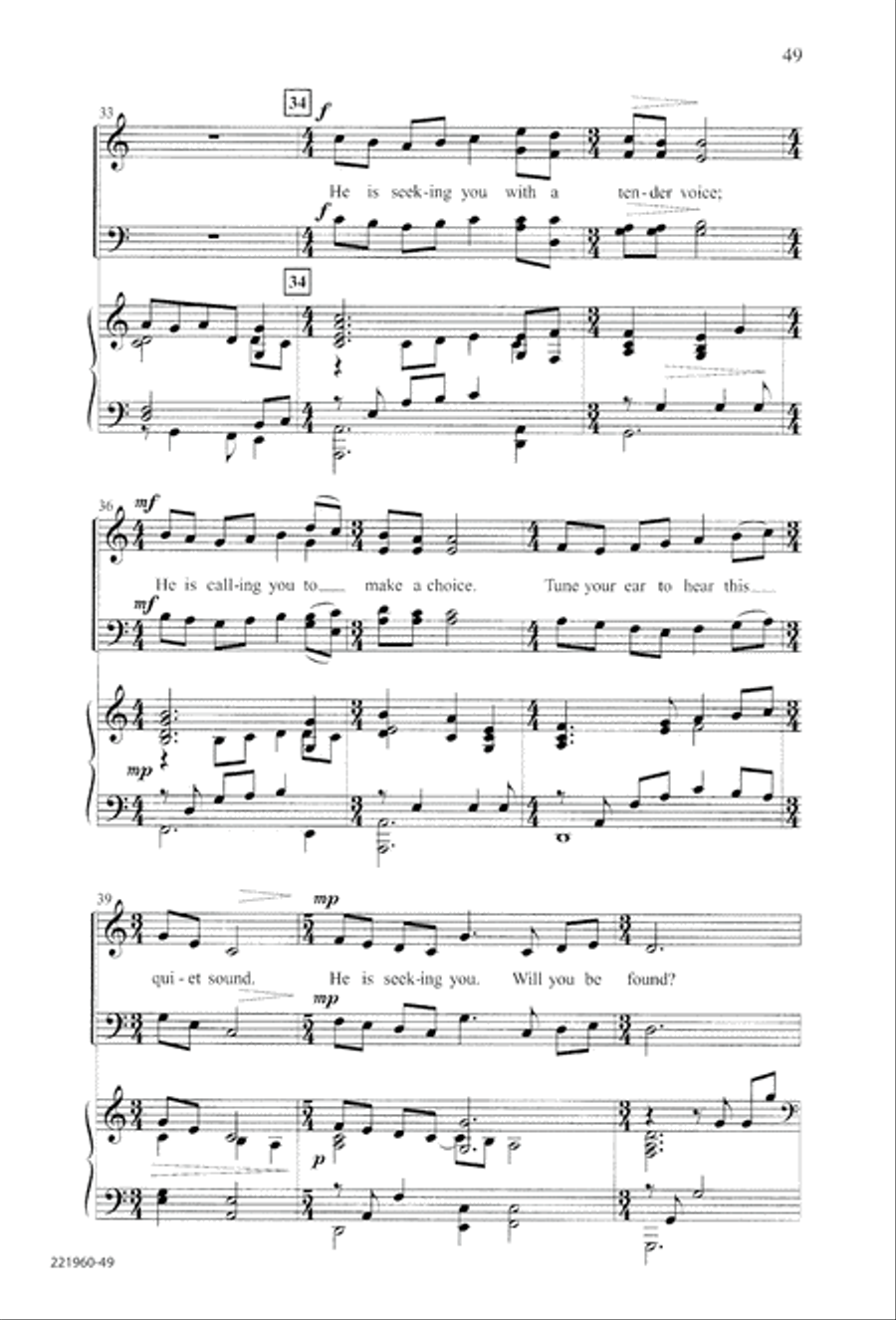 Unto His Own (Digital Download) 4-Part scores gallery preview page 53