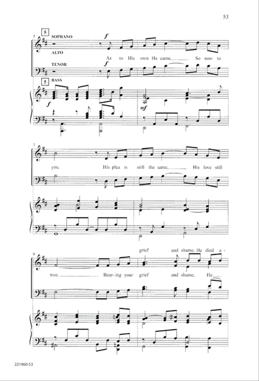 Unto His Own (Digital Download) 4-Part scores gallery preview page 57
