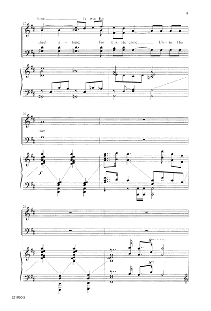 Unto His Own (Digital Download) 4-Part scores gallery preview page 9