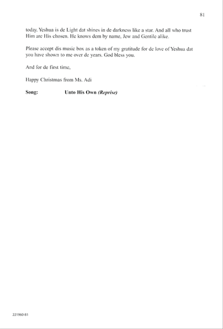 Unto His Own (Digital Download) 4-Part scores gallery preview page 85