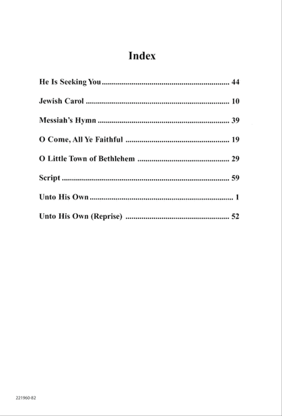 Unto His Own (Digital Download) 4-Part scores gallery preview page 86