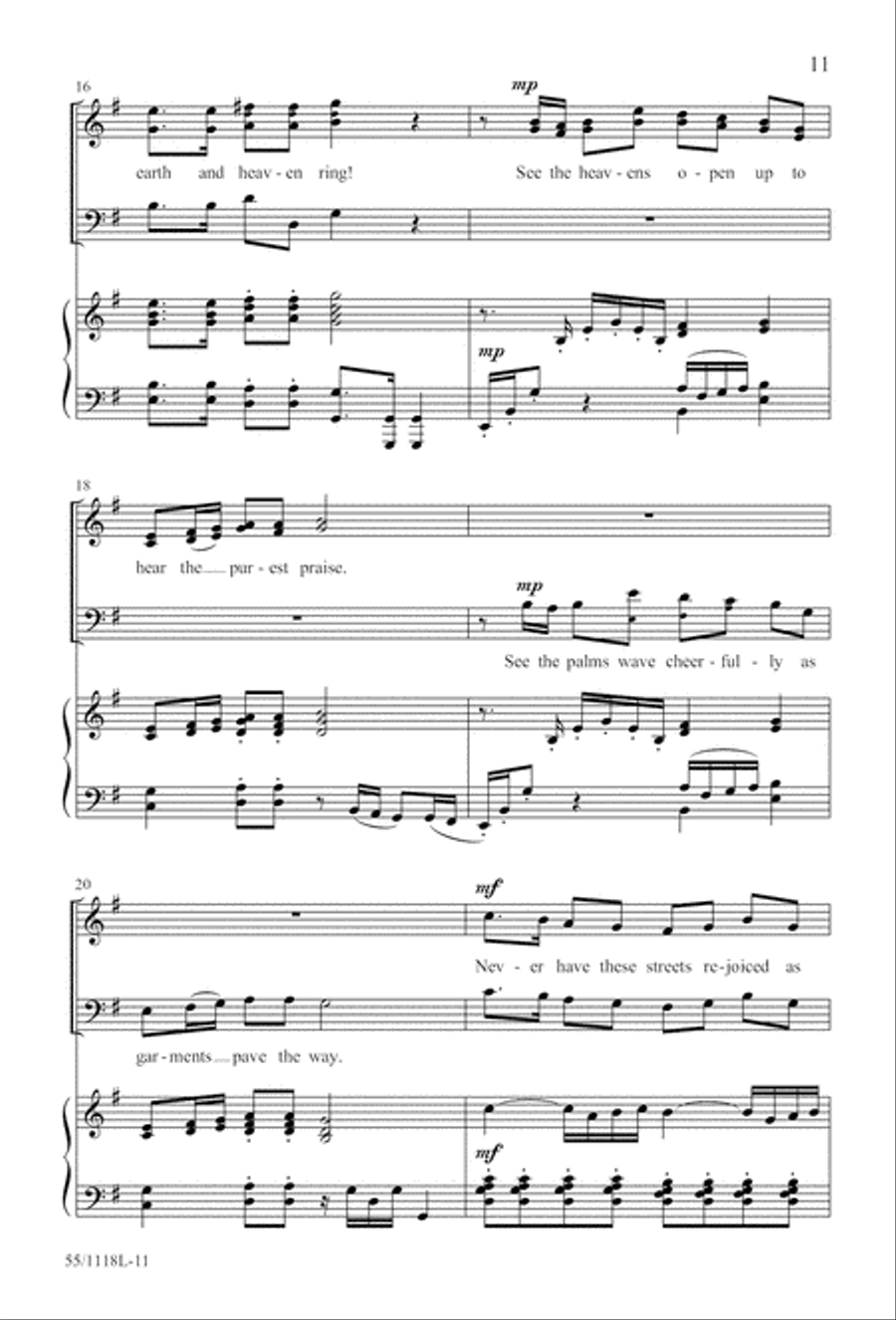 Praise the God of Resurrection (Digital Download) 3-Part scores gallery preview page 11