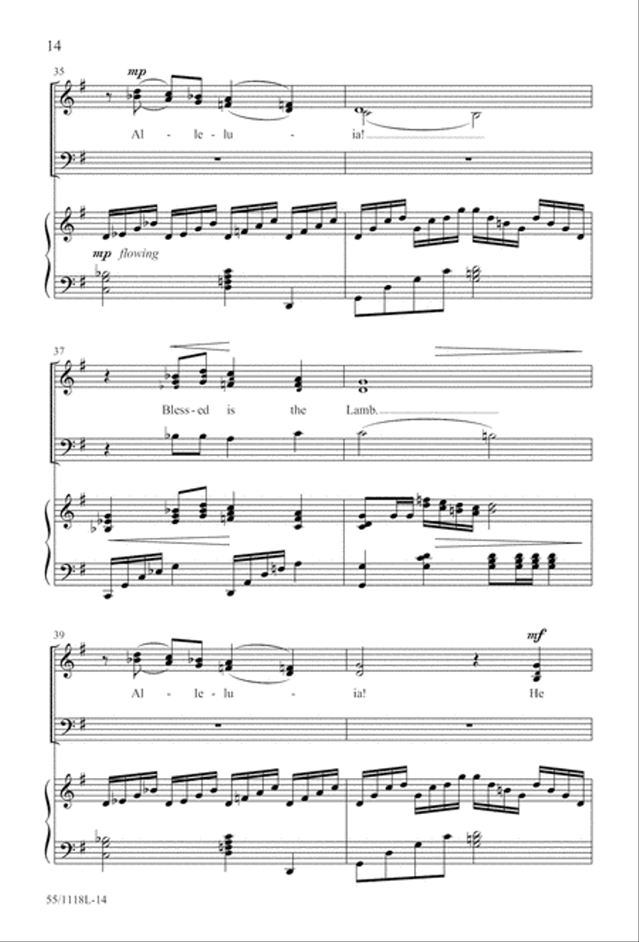 Praise the God of Resurrection (Digital Download) 3-Part scores gallery preview page 14