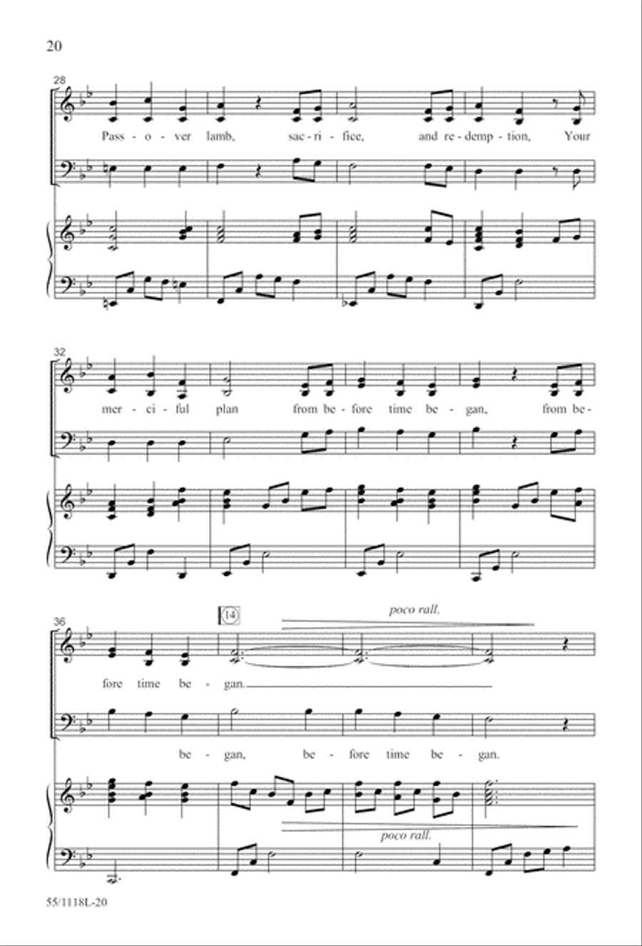 Praise the God of Resurrection (Digital Download) 3-Part scores gallery preview page 20