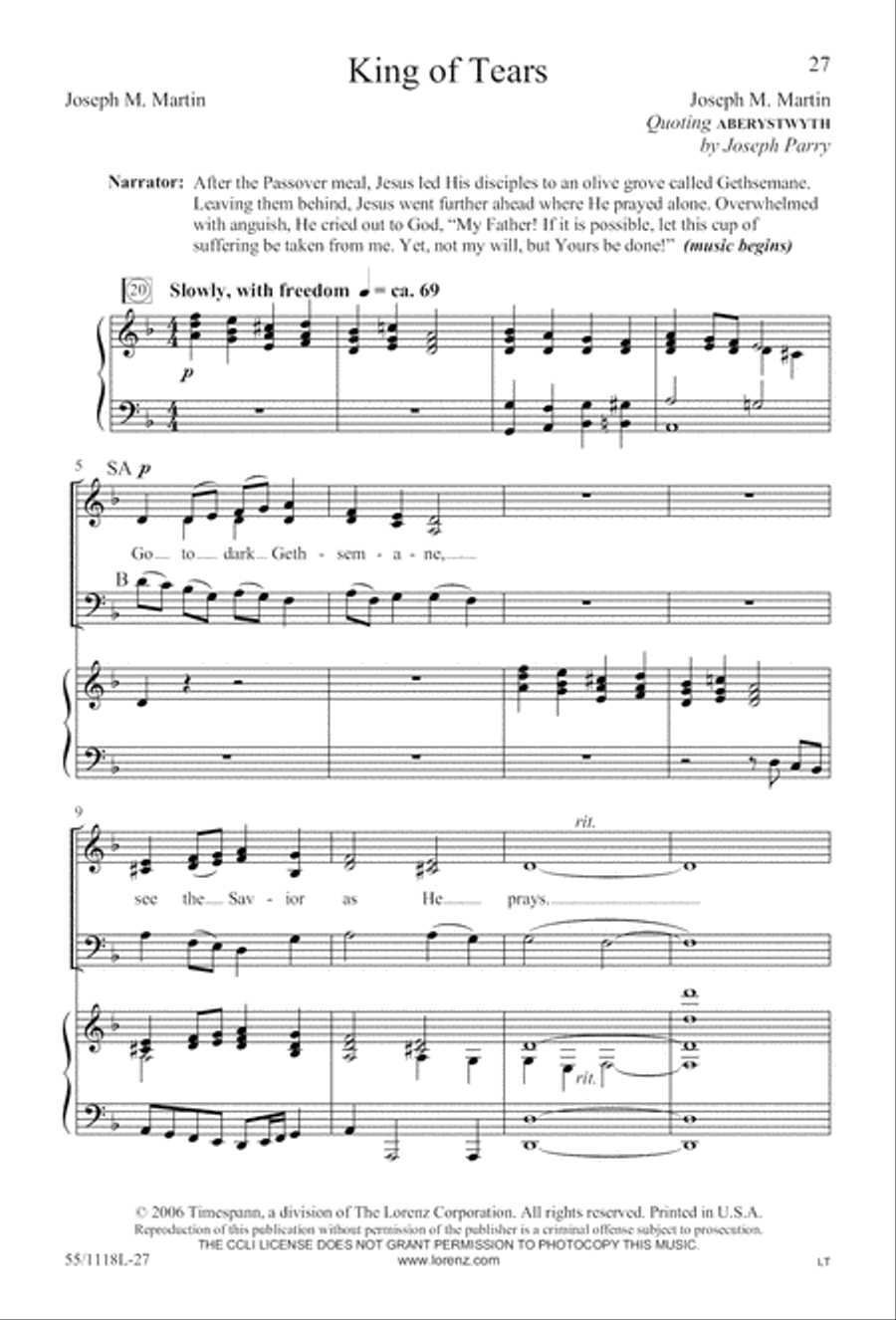 Praise the God of Resurrection (Digital Download) 3-Part scores gallery preview page 27