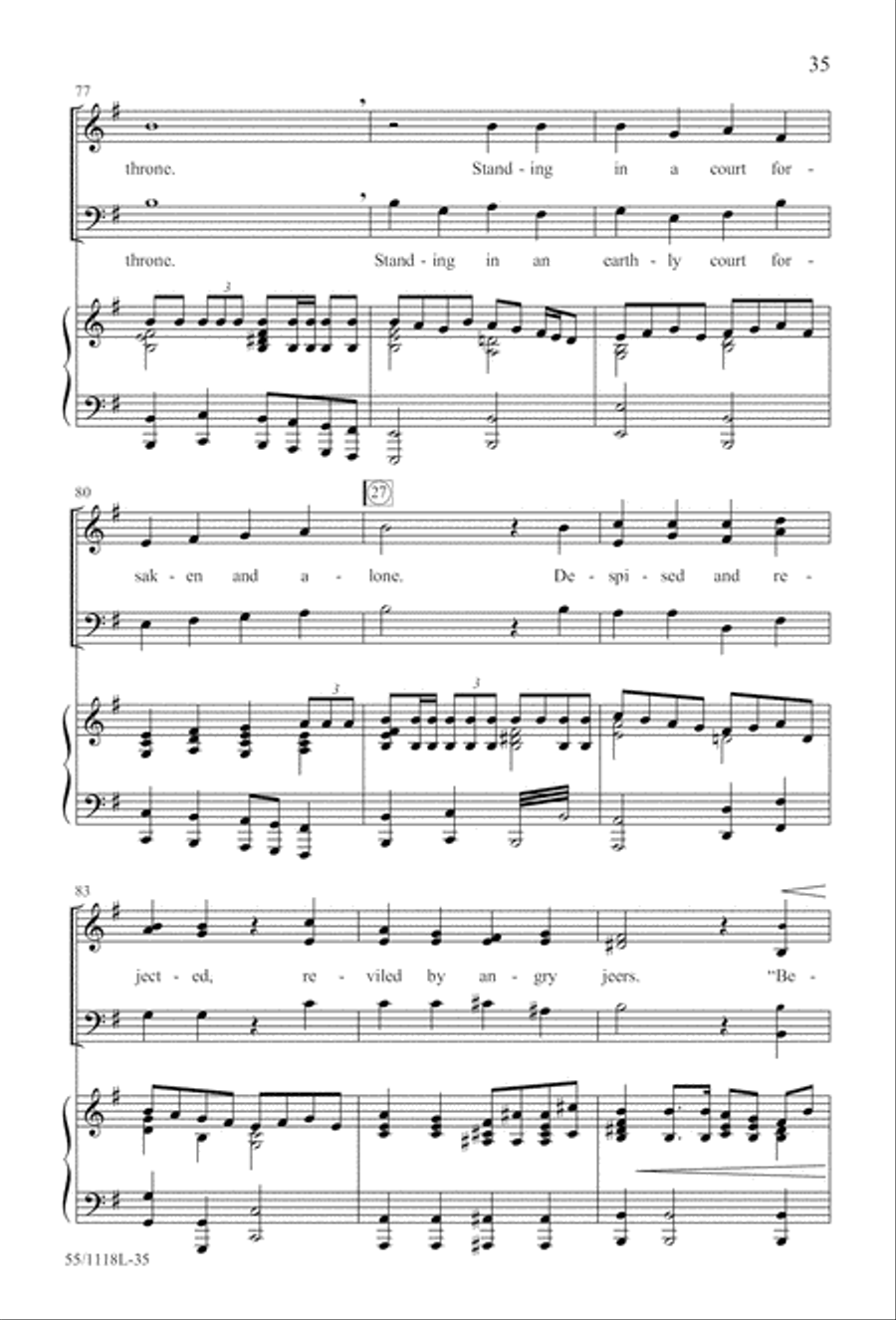 Praise the God of Resurrection (Digital Download) 3-Part scores gallery preview page 35