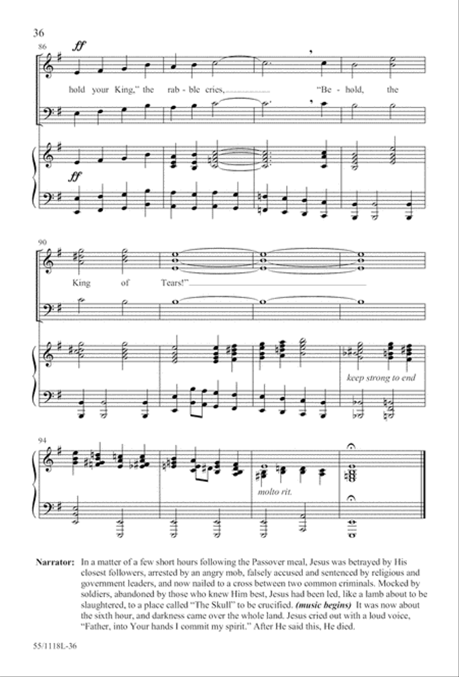 Praise the God of Resurrection (Digital Download) 3-Part scores gallery preview page 36