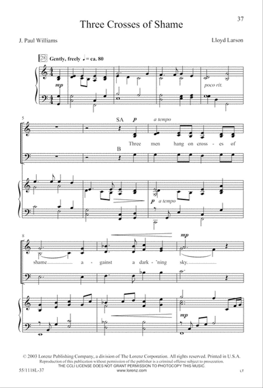 Praise the God of Resurrection (Digital Download) 3-Part scores gallery preview page 37