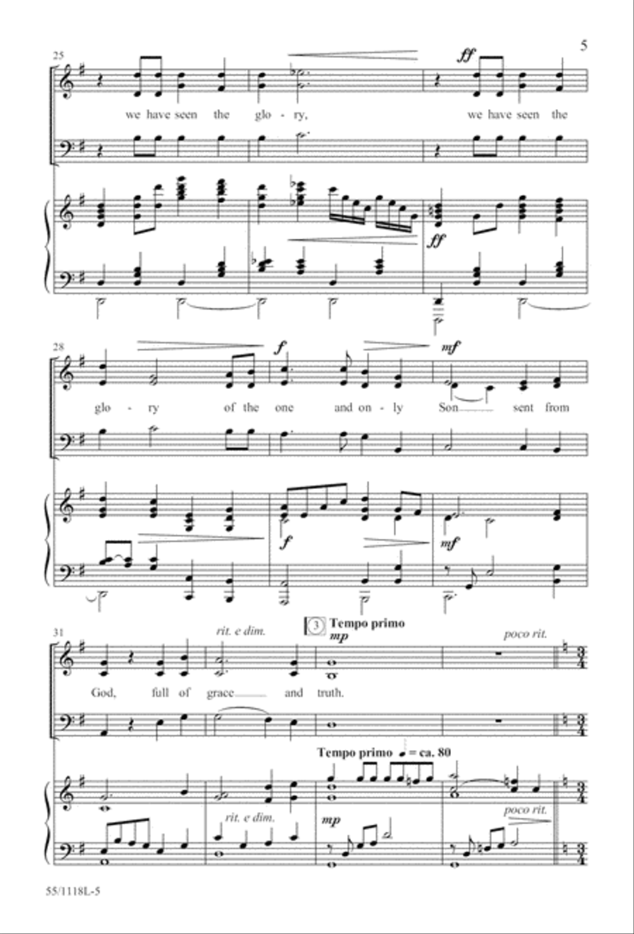 Praise the God of Resurrection (Digital Download) 3-Part scores gallery preview page 5