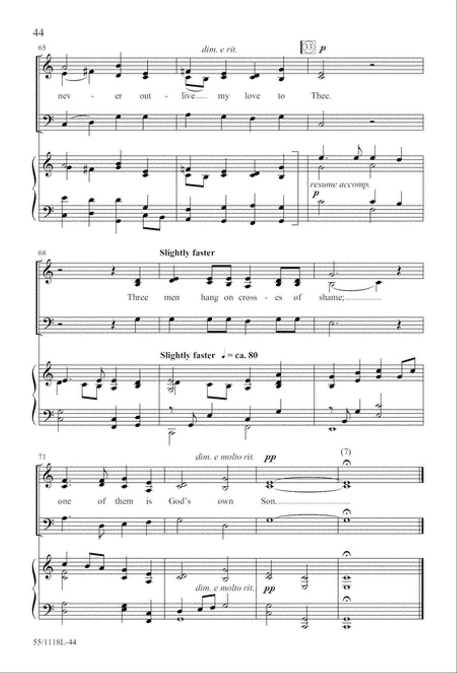 Praise the God of Resurrection (Digital Download) 3-Part scores gallery preview page 44
