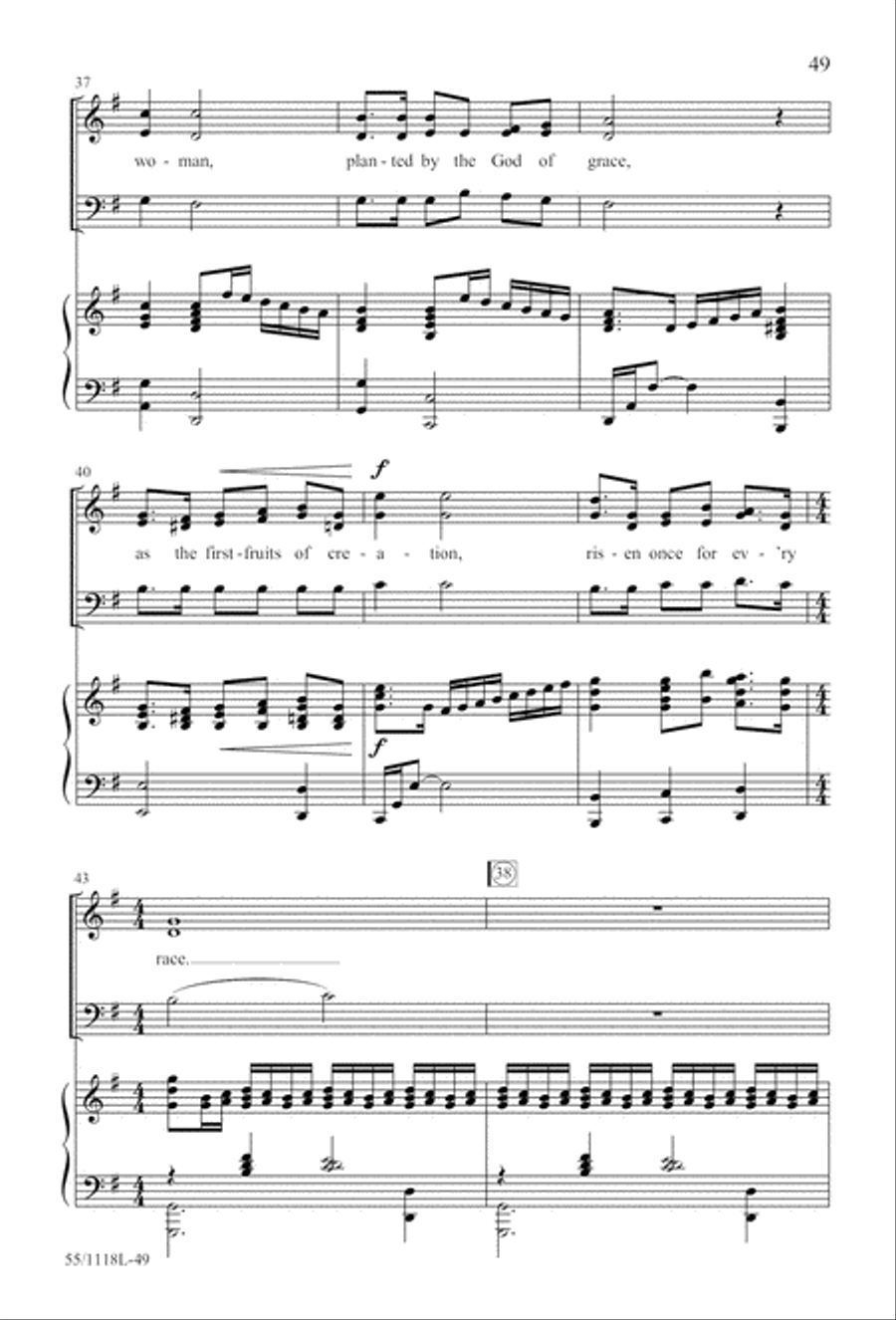 Praise the God of Resurrection (Digital Download) 3-Part scores gallery preview page 49