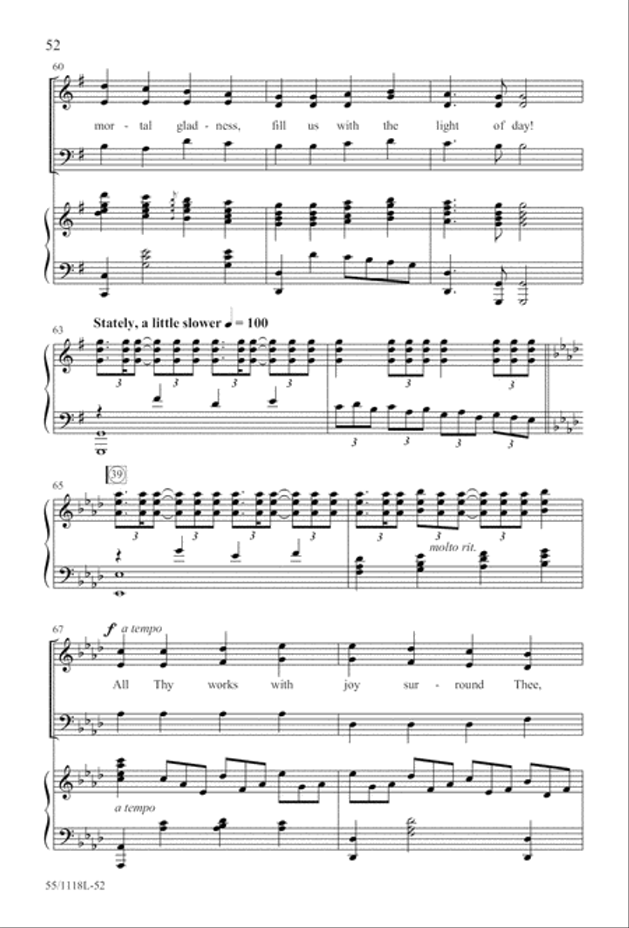 Praise the God of Resurrection (Digital Download) 3-Part scores gallery preview page 52