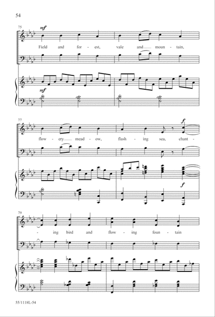 Praise the God of Resurrection (Digital Download) 3-Part scores gallery preview page 54