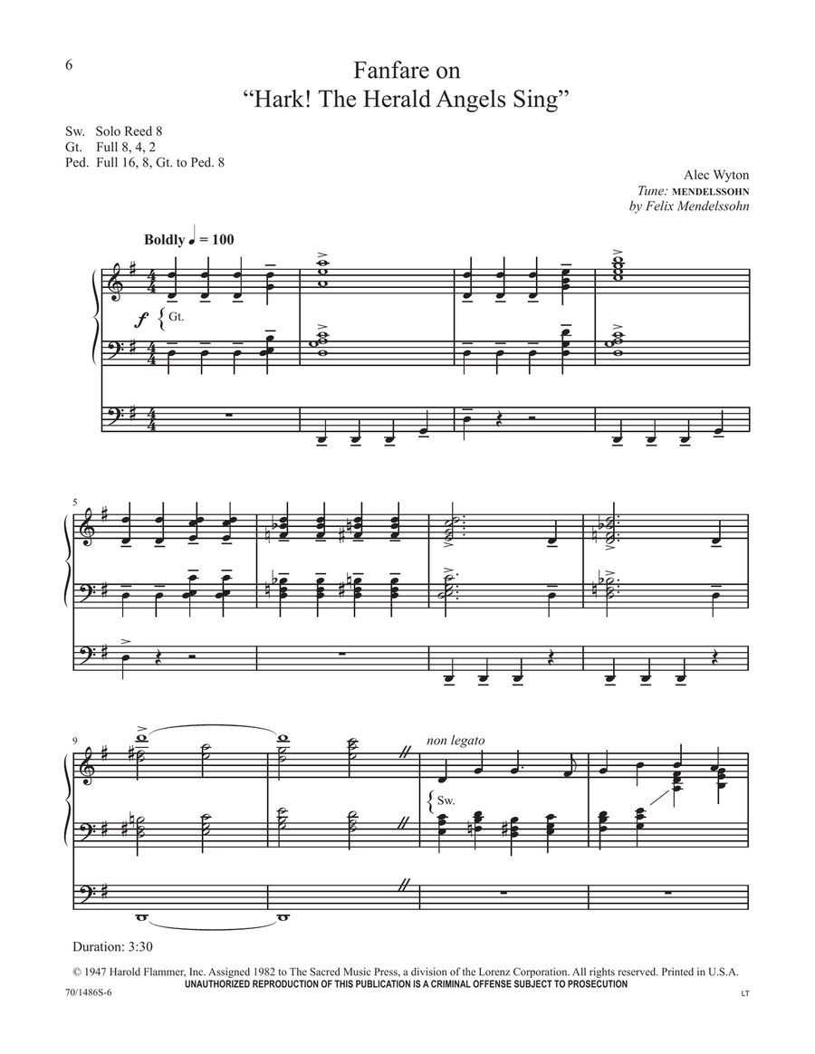 A Treasury of Christmas Music for Organ (Digital Download) Organ scores gallery preview page 6