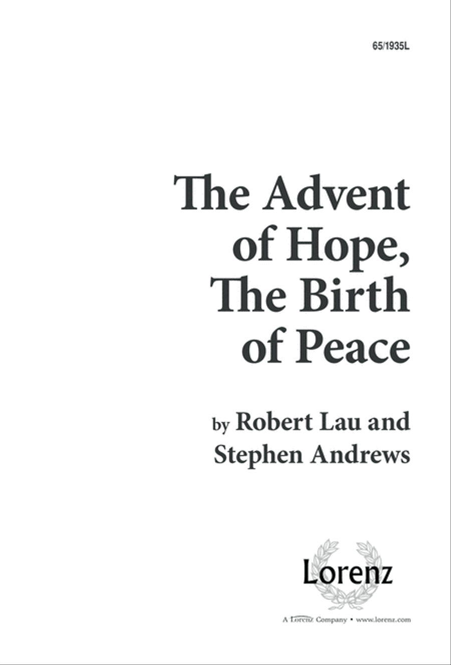 The Advent of Hope, the Birth of Peace (Digital Download) 3-Part scores gallery preview page 1
