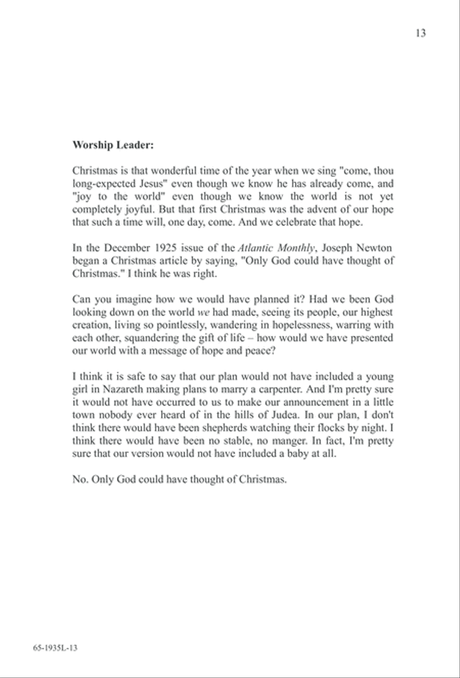 The Advent of Hope, the Birth of Peace (Digital Download) 3-Part scores gallery preview page 15