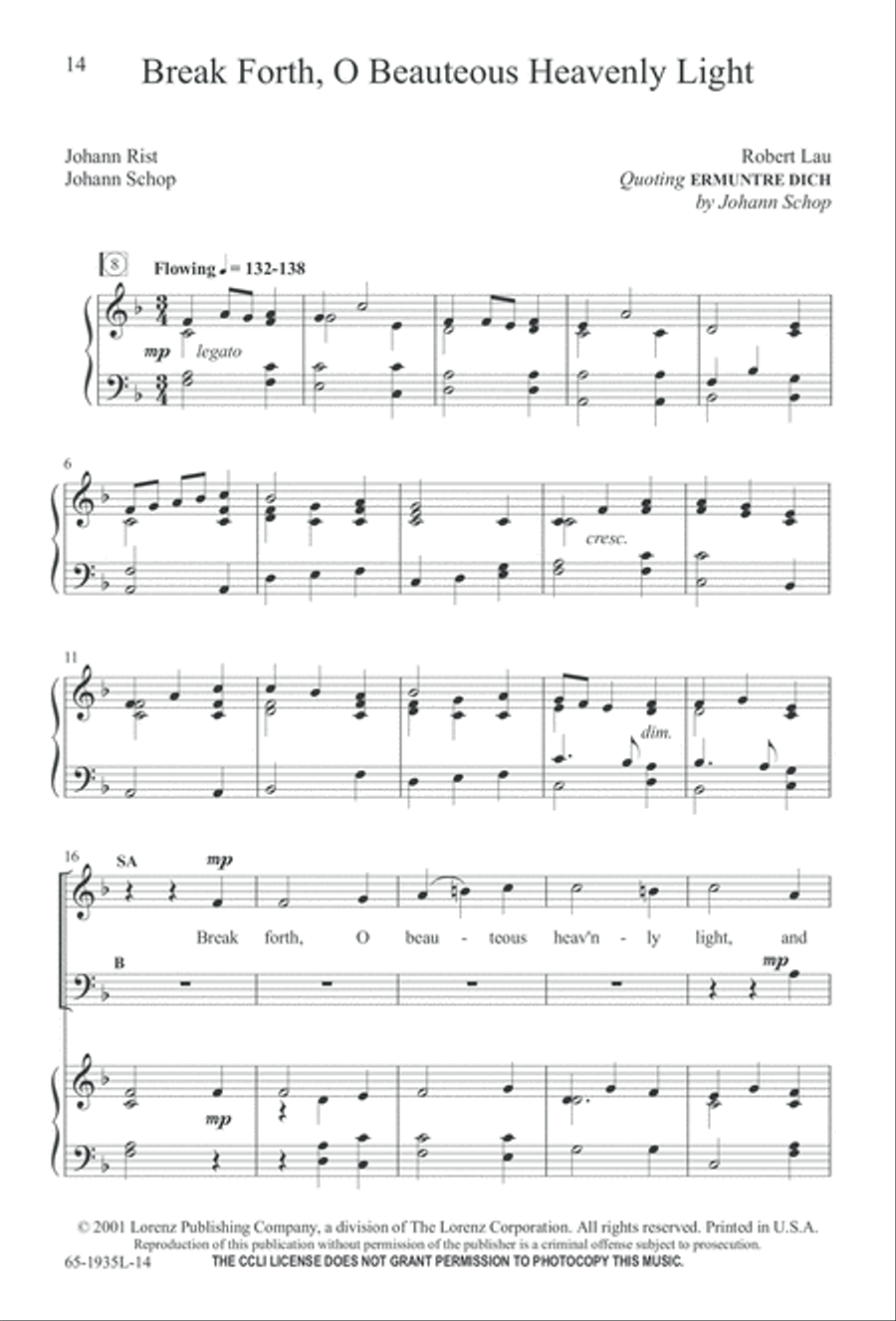 The Advent of Hope, the Birth of Peace (Digital Download) 3-Part scores gallery preview page 16