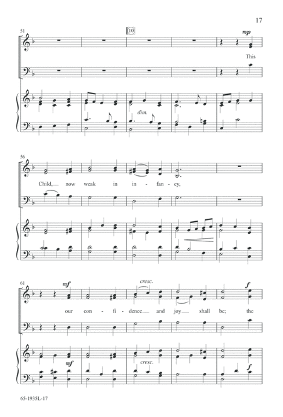 The Advent of Hope, the Birth of Peace (Digital Download) 3-Part scores gallery preview page 19
