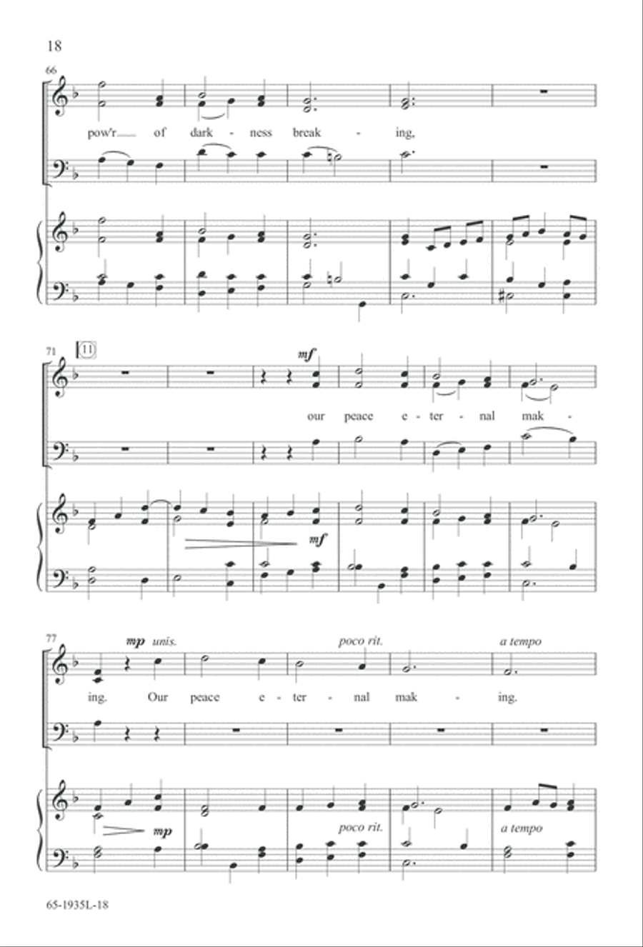 The Advent of Hope, the Birth of Peace (Digital Download) 3-Part scores gallery preview page 20