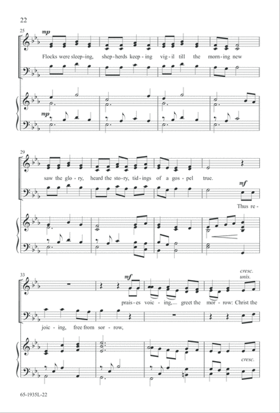 The Advent of Hope, the Birth of Peace (Digital Download) 3-Part scores gallery preview page 24