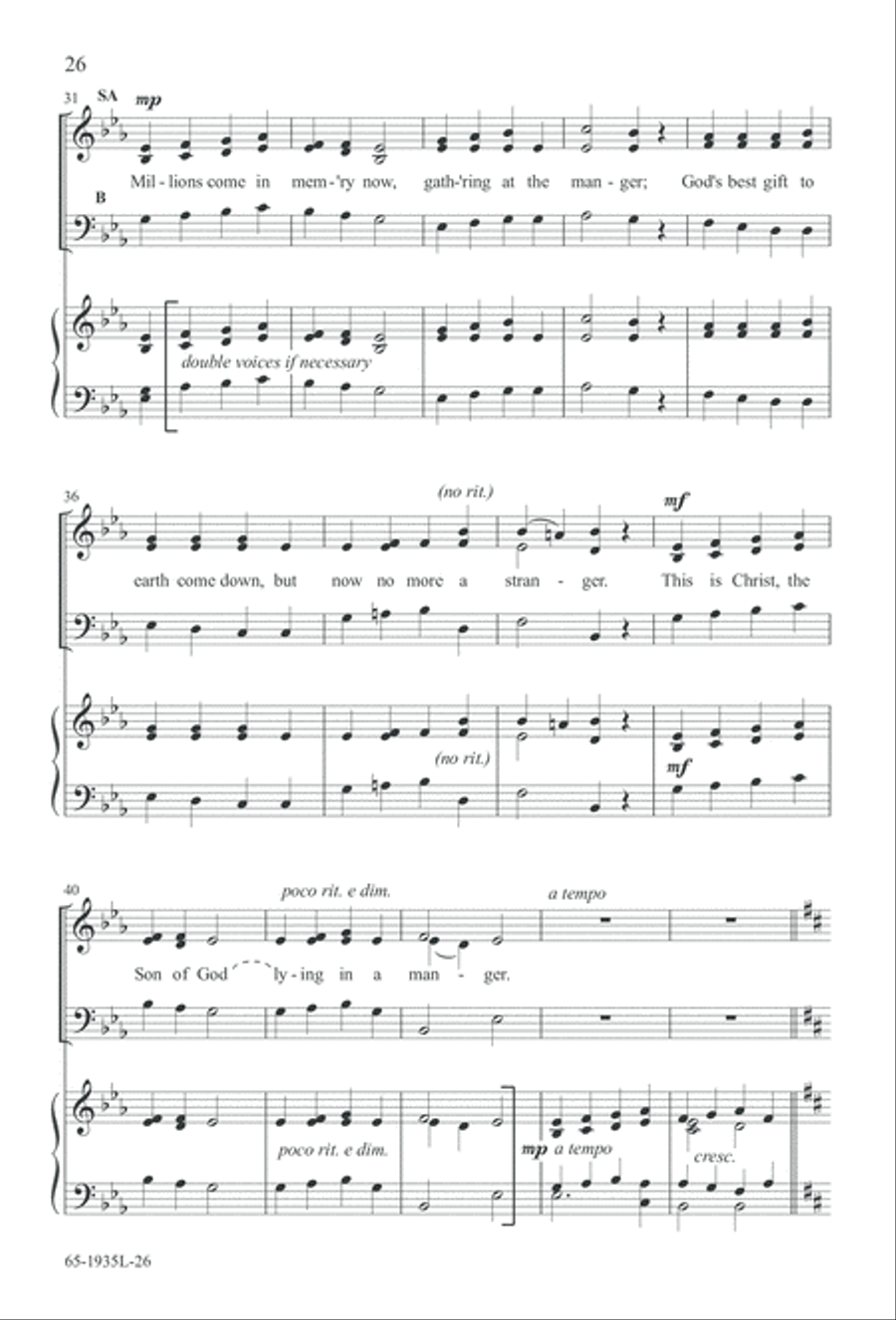 The Advent of Hope, the Birth of Peace (Digital Download) 3-Part scores gallery preview page 28