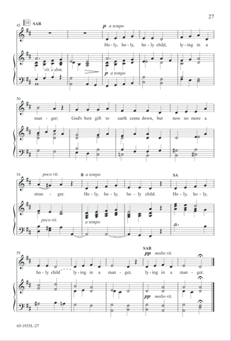 The Advent of Hope, the Birth of Peace (Digital Download) 3-Part scores gallery preview page 29