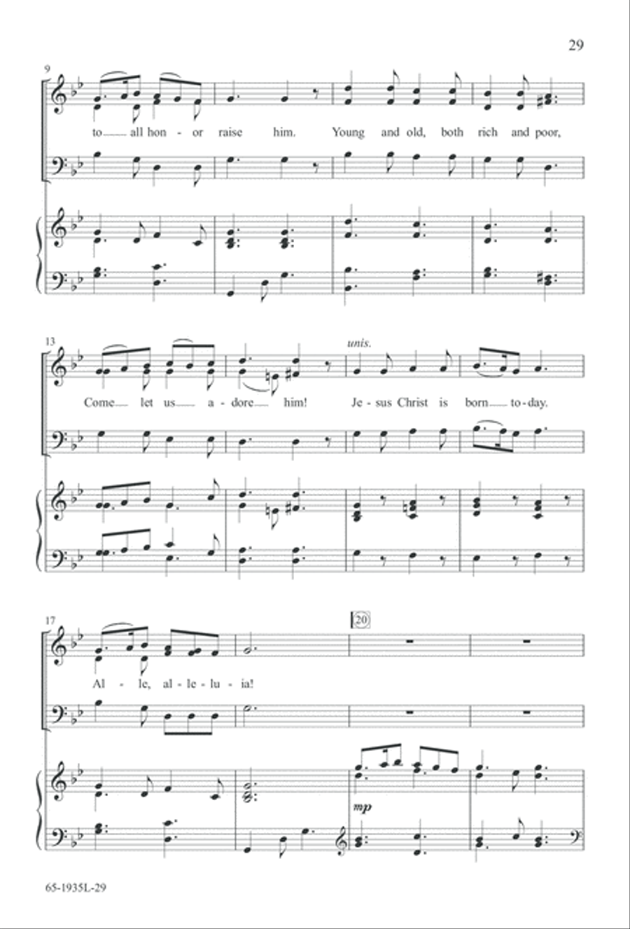 The Advent of Hope, the Birth of Peace (Digital Download) 3-Part scores gallery preview page 31