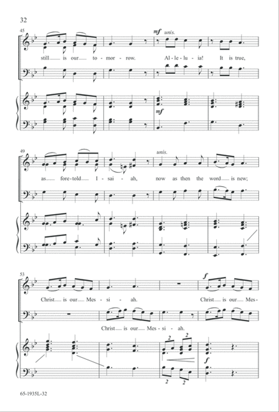 The Advent of Hope, the Birth of Peace (Digital Download) 3-Part scores gallery preview page 34