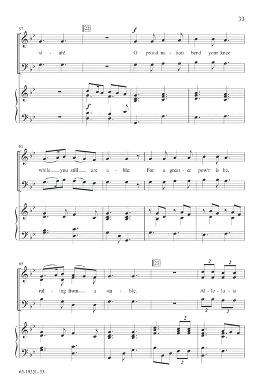 The Advent of Hope, the Birth of Peace (Digital Download) 3-Part scores gallery preview page 35
