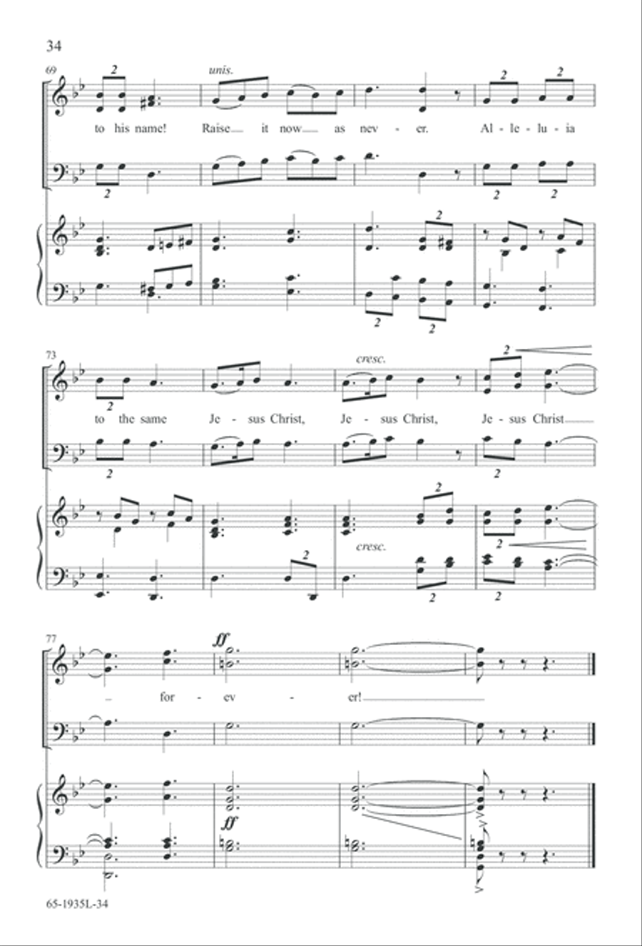 The Advent of Hope, the Birth of Peace (Digital Download) 3-Part scores gallery preview page 36