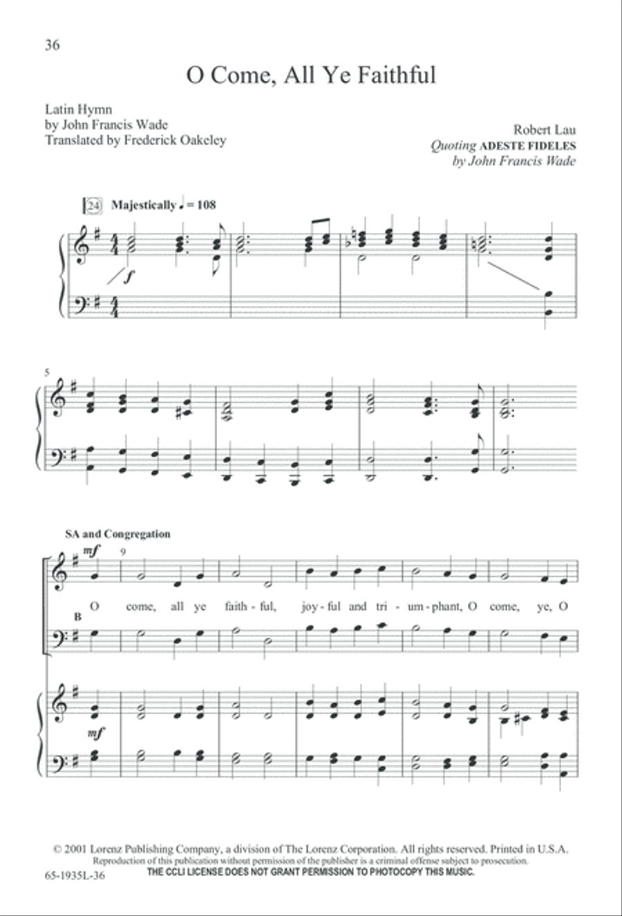 The Advent of Hope, the Birth of Peace (Digital Download) 3-Part scores gallery preview page 38