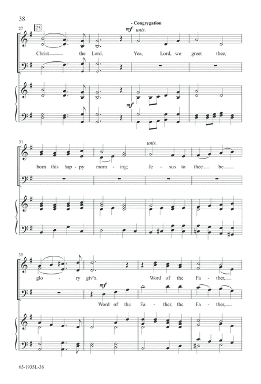 The Advent of Hope, the Birth of Peace (Digital Download) 3-Part scores gallery preview page 40