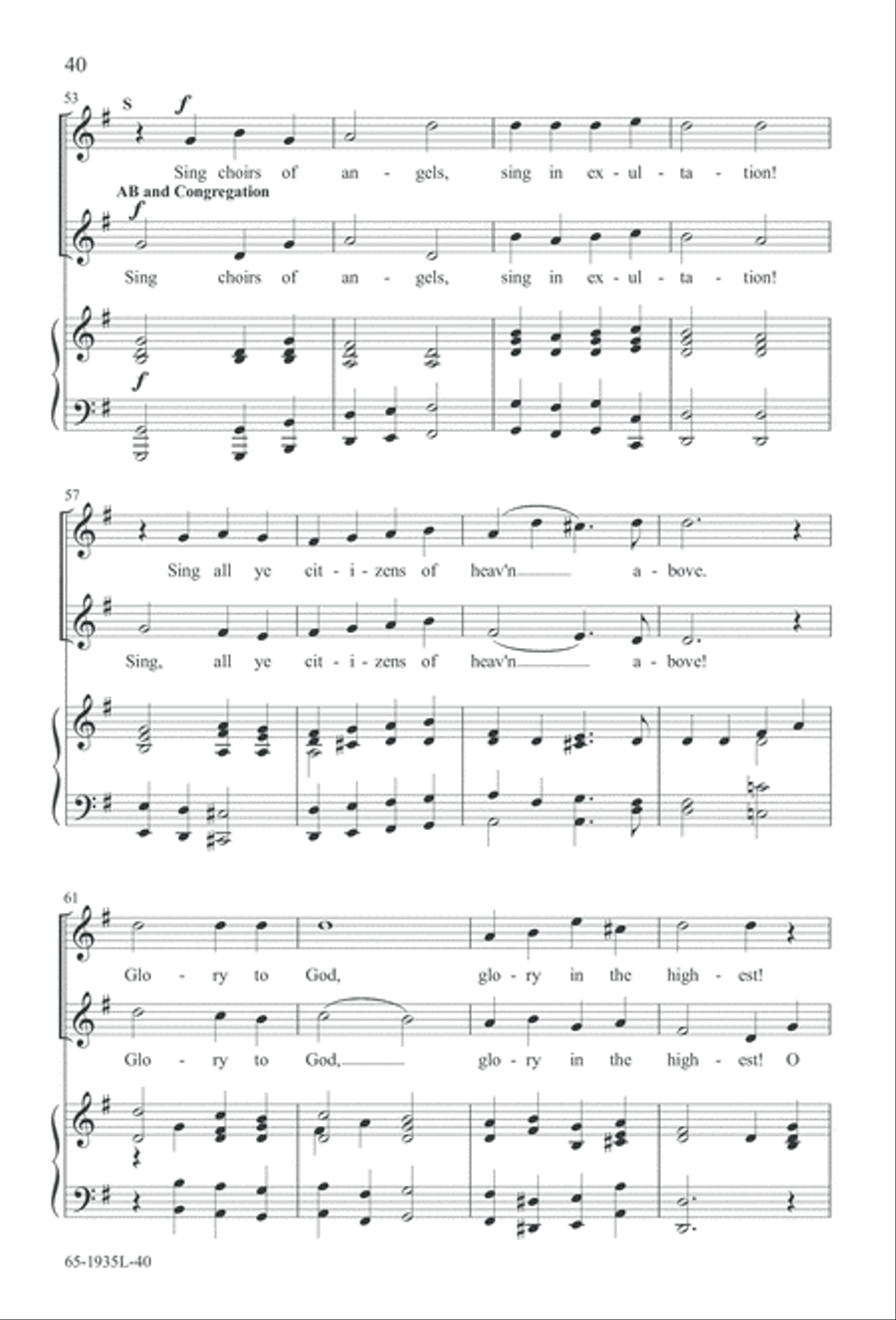 The Advent of Hope, the Birth of Peace (Digital Download) 3-Part scores gallery preview page 42