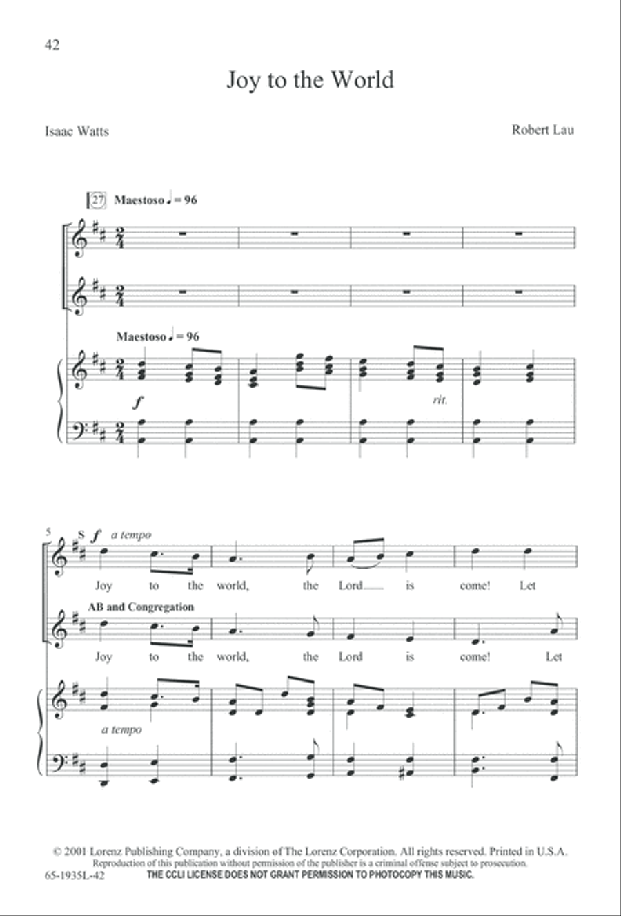 The Advent of Hope, the Birth of Peace (Digital Download) 3-Part scores gallery preview page 44