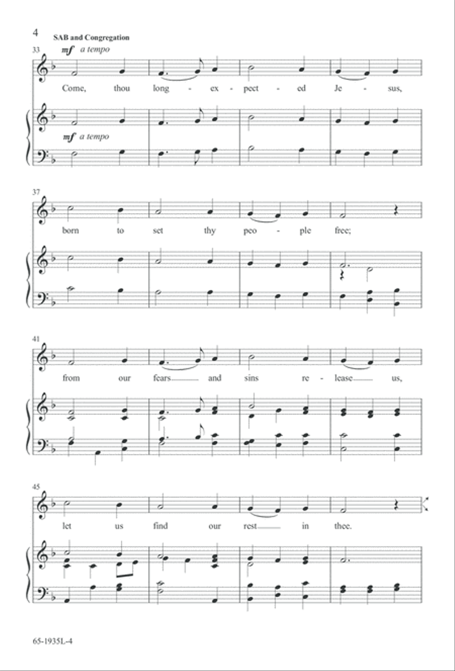 The Advent of Hope, the Birth of Peace (Digital Download) 3-Part scores gallery preview page 6