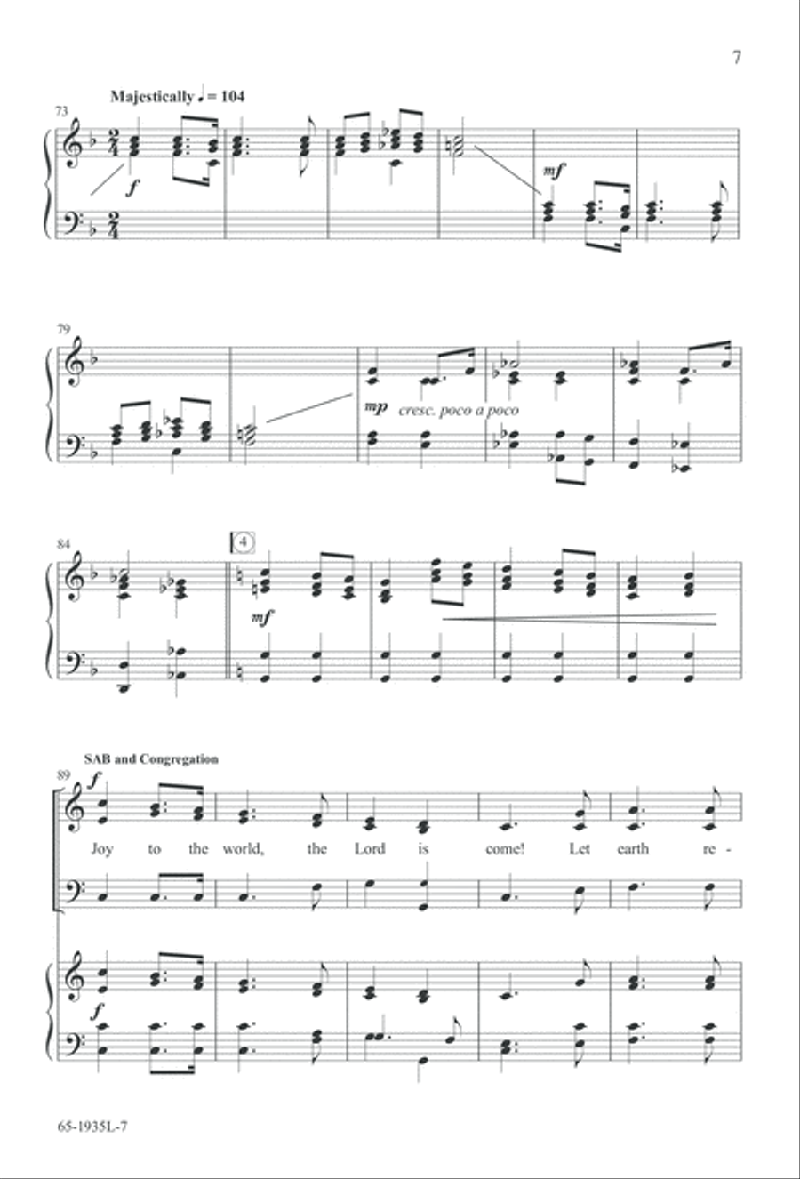 The Advent of Hope, the Birth of Peace (Digital Download) 3-Part scores gallery preview page 9