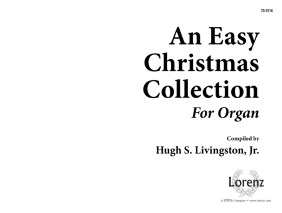 An Easy Christmas Collection for Organ (Digital Download) Organ scores gallery preview page 1