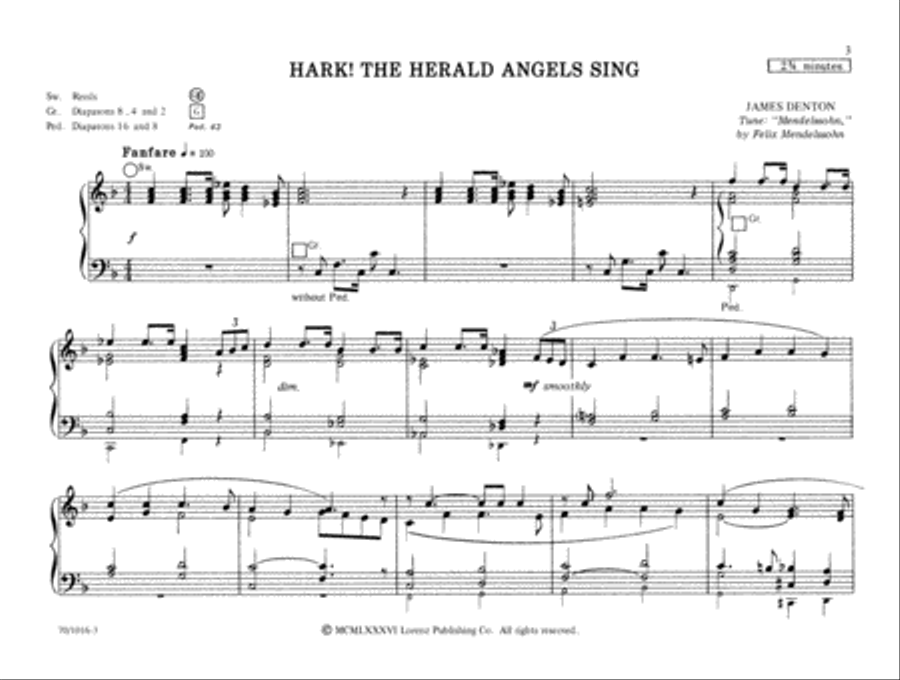 An Easy Christmas Collection for Organ (Digital Download) Organ scores gallery preview page 5