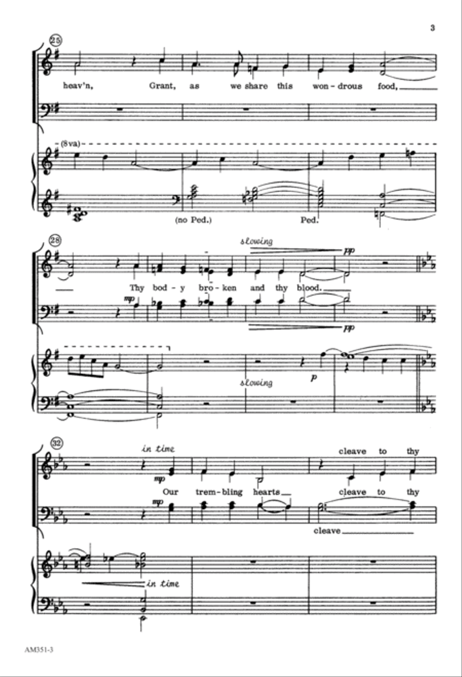 One Bread, One Cup, One Body (Digital Download) 4-Part scores gallery preview page 3